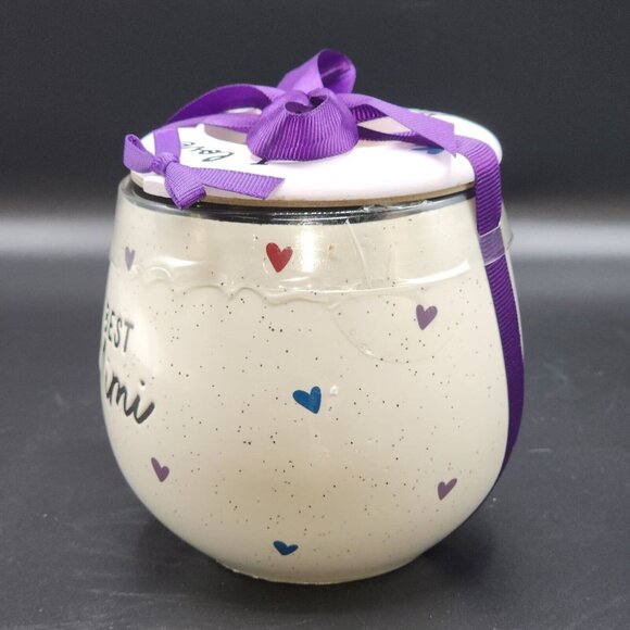 Best Mimi Ivory Ceramic Coffee Mug And Lid With Photo Ornament Gift Set 16oz - Picture 7 of 9